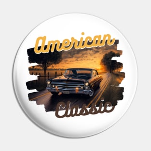 American Classic Car Inspired by the Chevy Nova Pin