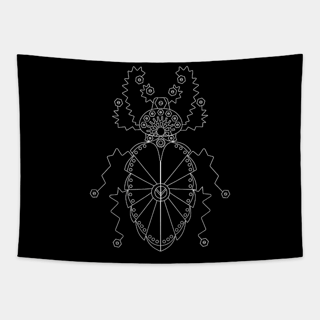 Steampunk Insects Steam Punk Beetle Tapestry by StacysCellar