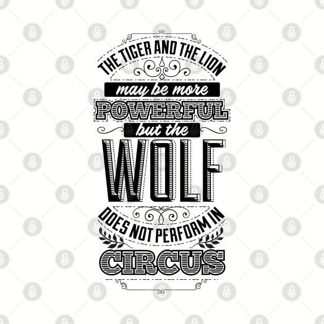 Wolf quote by peace and love