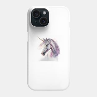 Unicorn Watercolour Painting Phone Case