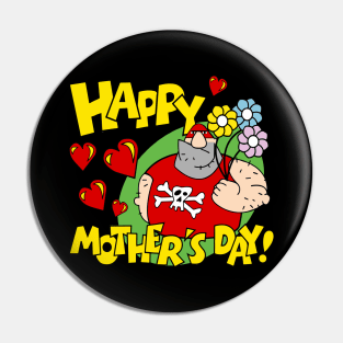 Happy Funny Mother's design Pin