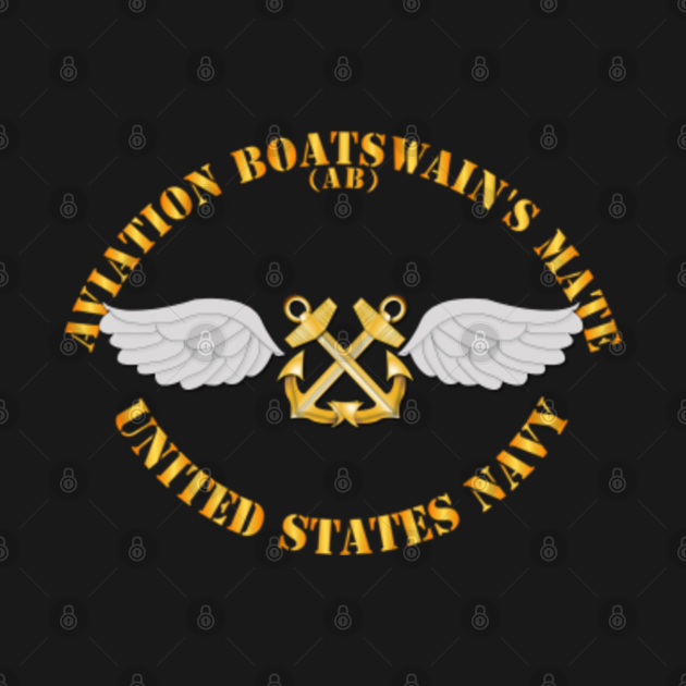 Navy Rate Aviation Boatswain's Mate Gold Anchor w Txt Navy Rate