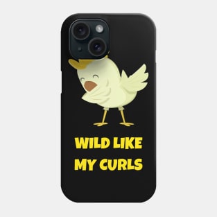 Wild Like My Curls Toddler Shirt Funny Curly Hair Tee Kids T-Shirt Phone Case