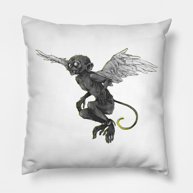 Flying Monkey Pillow by KarinaReh