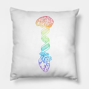 Brain DNA Heart Pillow