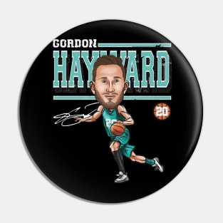 Gordon Hayward Charlotte Cartoon Pin