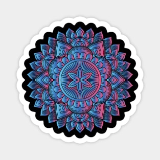 Blue Mandala Magnet