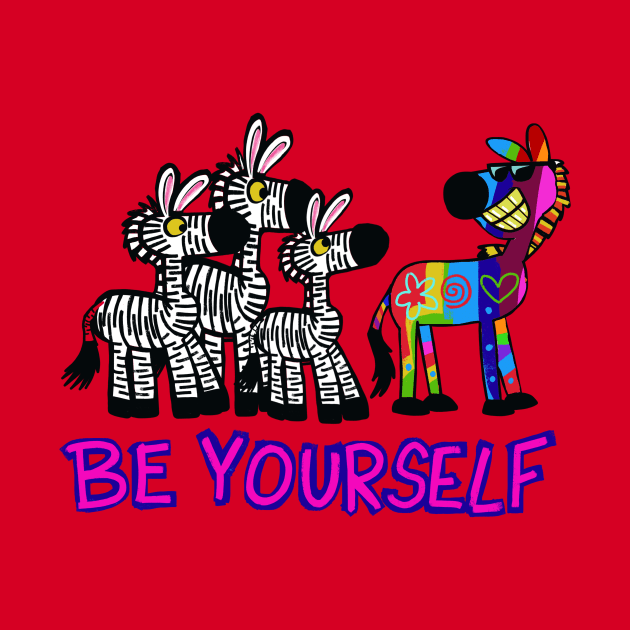 be yourself zebra by wolfmanjaq
