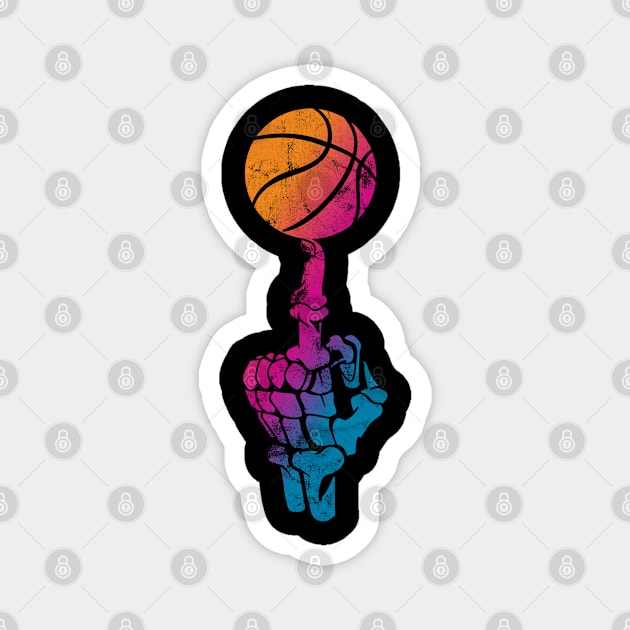 Basketball Skull Magnet by Rayrock76