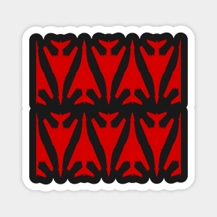 Rockwell B-1 Lancer - Red & Black Pattern Design Magnet