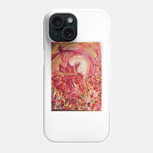 red dragon moon Phone Case