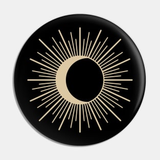 Sun Moon Eclipse Boho Pin