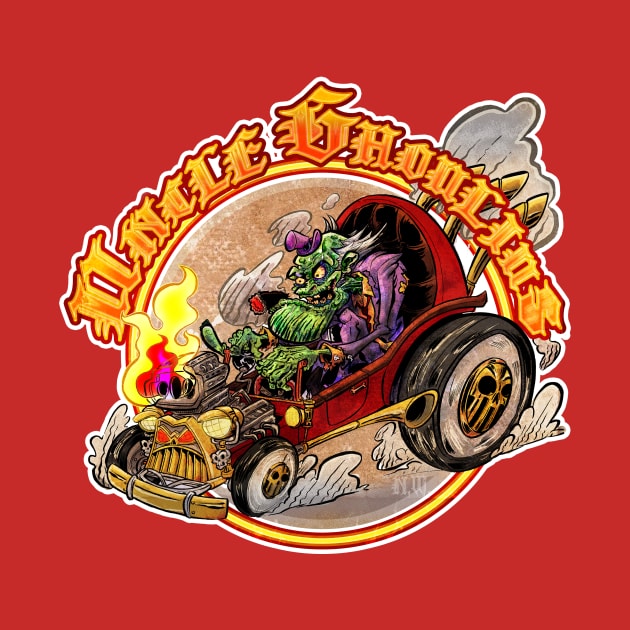 Uncle Ghoulius's Hot Rod Dragster by Nathan Wiedemer 