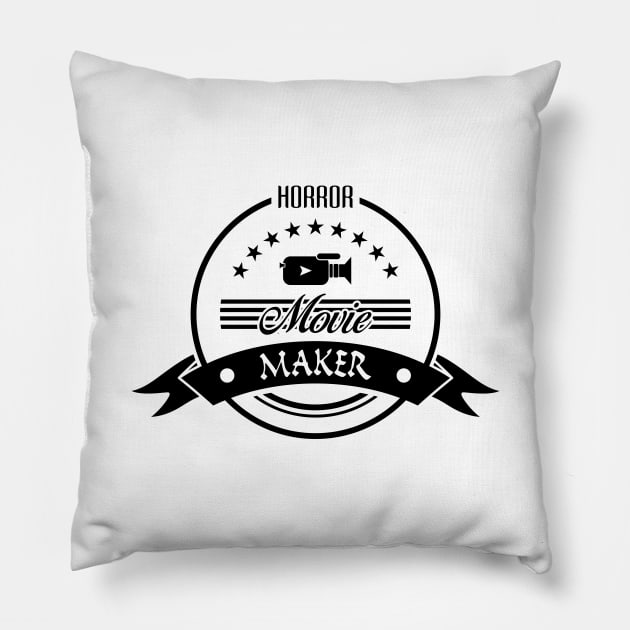 02 - Horror Movie Maker Pillow by SanTees