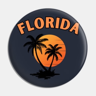 Florida beach, usa , vintage florida Pin