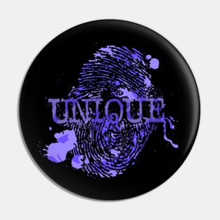 Unique PURPLE Thumbprint Pin