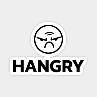 Hangry Hungry Angry Foodie Magnet