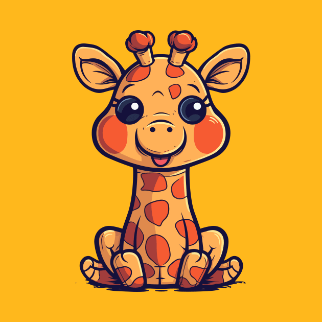 Baby funny giraffe by JORDYGRAPH
