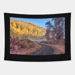 Misty McDade Trail - Gold Lavender Fantasy Tapestry