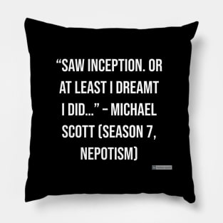 the office funny quote Pillow