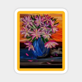 Beautiful abstract floral artwork Magnet