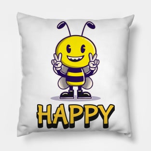 Bee Happy Pillow