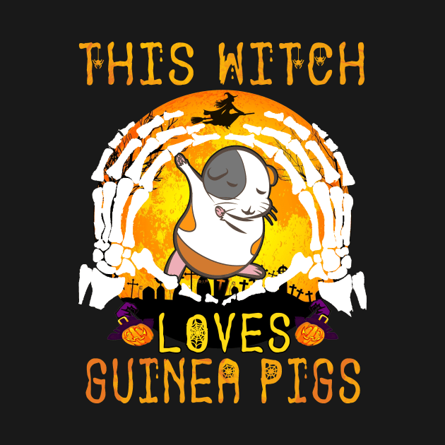 This Witch Loves Guinea Pigs Halloween (109) by Ravens