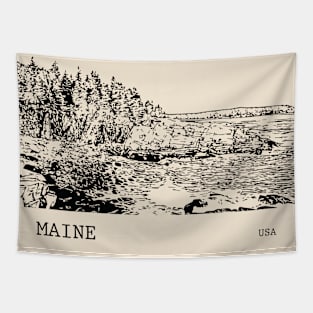 Maine USA Tapestry