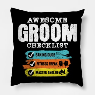 Awesome groom checklist Pillow