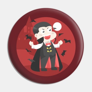 Cute Vampire Pin