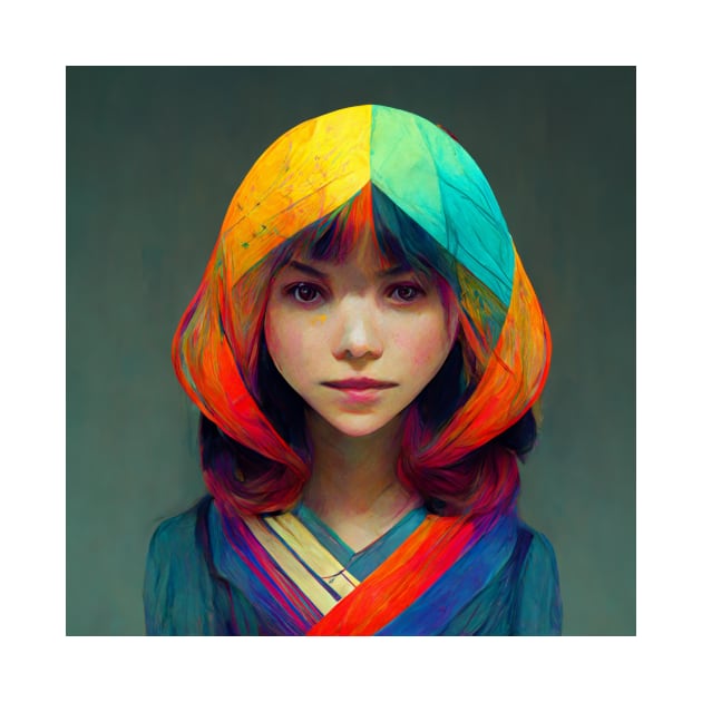 A colorful girl - best selling by bayamba