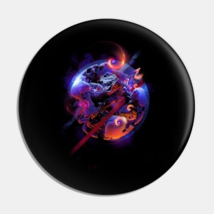 Color Smoke Planet Pin