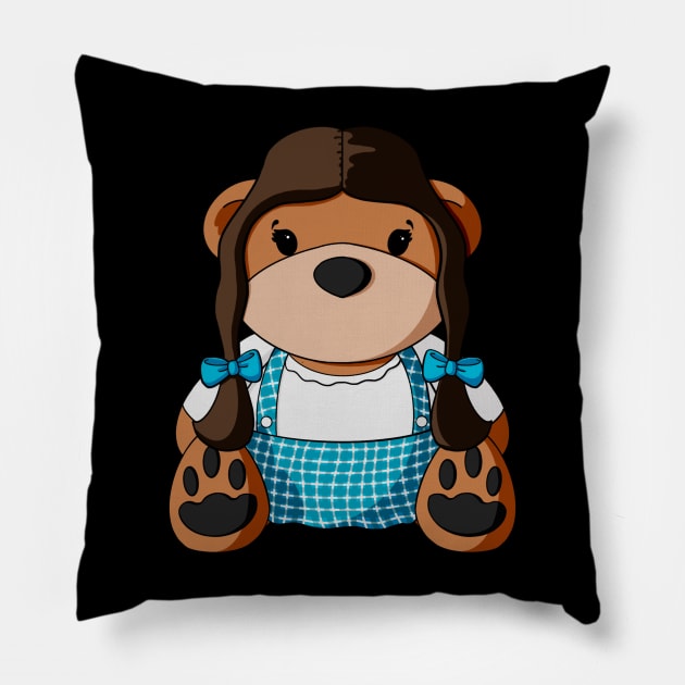 Oz Dorothy Teddy Bear Pillow by Alisha Ober Designs