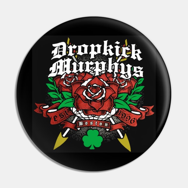Dropkick Murphys Boston's Rebels Pin by Crazy Frog GREEN