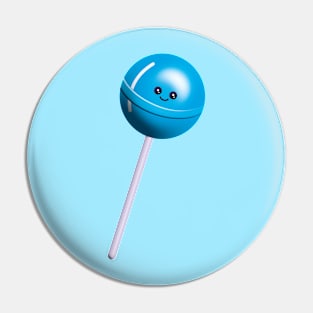 Cute Lollipop - Blue Sticker and other products. Pin