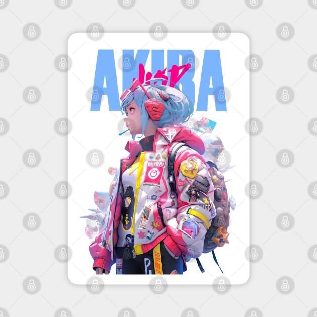 AKIBA DRIP - DECORA GIRL デコラ HARAJUKU STYLE | PRETTY JAPANESE STYLE ANIME GIRL Magnet by Akiba Drip