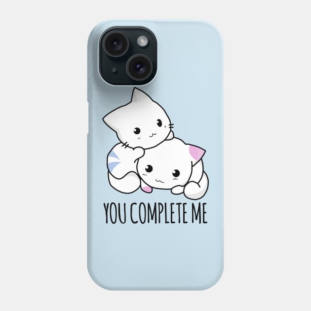 cute cats - you complete me Phone Case by s4rt4