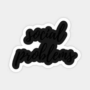 Social Problems Binder Label Magnet