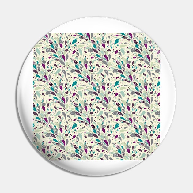 Abstract Green Pattern Pin by AnnieWijaya