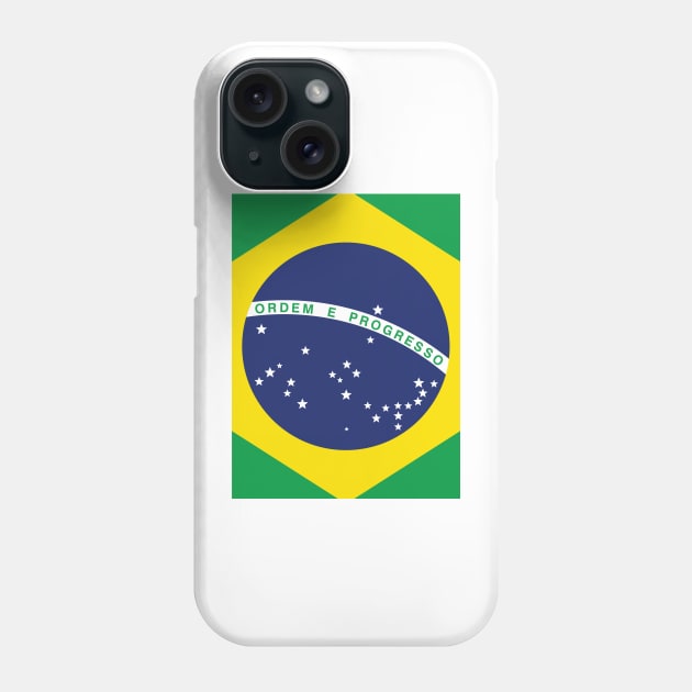 Brazilian flag Phone Case by Oliveirallan