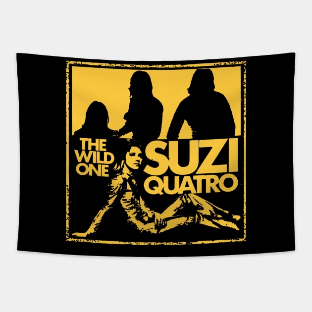Suzi Quatro Vintage Tapestry by nikobabin