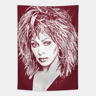 Tina Turner ///// 80s Style Retro Fan Art Design Tapestry