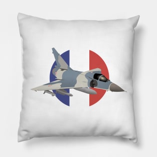 Mirage French Jet Fighter Pillow