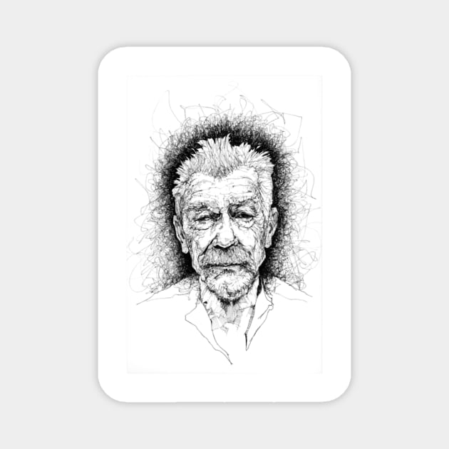 John Hurt Magnet by Aishece