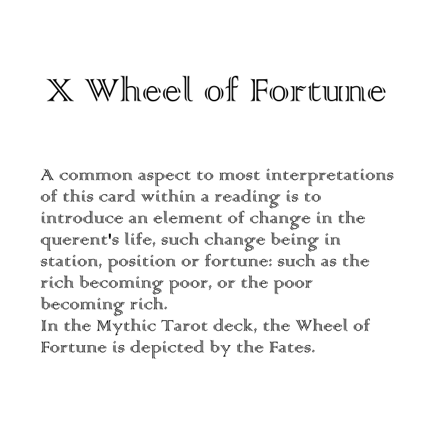 Wheel of Fortune Tarot Arcana meaning by Demonic cute cat