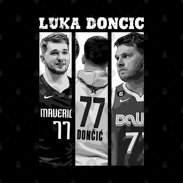 Luka Doncic Basketball 2 by Playful Creatives