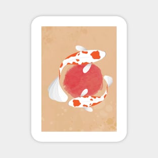 Fish Koi Illustration Magnet