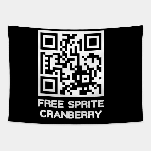 Free Sprite Cranberry QR Code Tapestry by ChapDemo