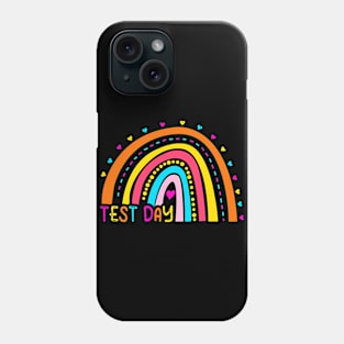 Test Day Funny Exam Testing Leopard Rainbow Teacher Life Phone Case