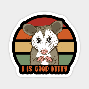 I is Good Kitty Funny Possum Pet - More than a Ugly Kitty Magnet